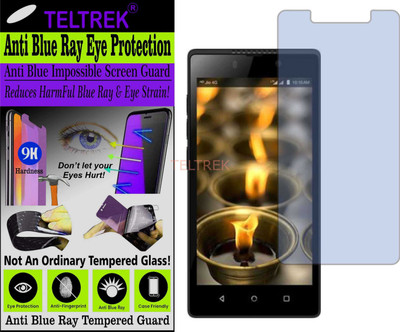 TELTREK Tempered Glass Guard for JIO LYF F8 (Impossible UV AntiBlue Light)(Pack of 1)