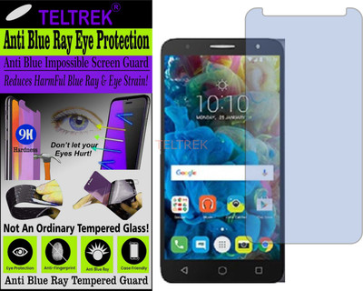 TELTREK Tempered Glass Guard for ALCATEL POP 4 PLUS (Impossible UV AntiBlue Light)(Pack of 1)