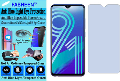 Fasheen Tempered Glass Guard for VIVO Y91C (Impossible UV AntiBlue Light)(Pack of 1)