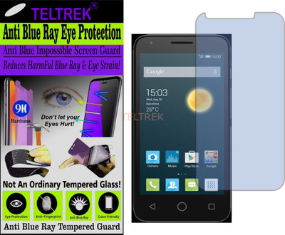 TELTREK Tempered Glass Guard for ALCATEL PIXI 3 (4) (Impossible UV AntiBlue Light)(Pack of 1)