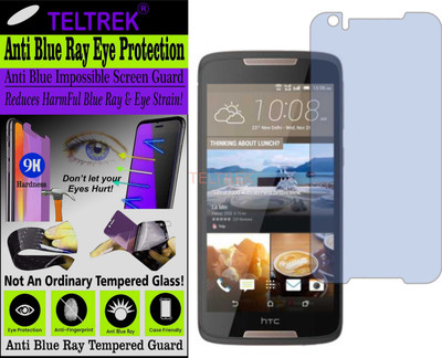 TELTREK Tempered Glass Guard for HTC DESIRE 828 DUAL SIM (Impossible UV AntiBlue Light)(Pack of 1)
