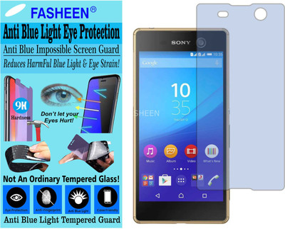 Fasheen Tempered Glass Guard for SONY XPERIA M5 (Impossible UV AntiBlue Light)(Pack of 1)