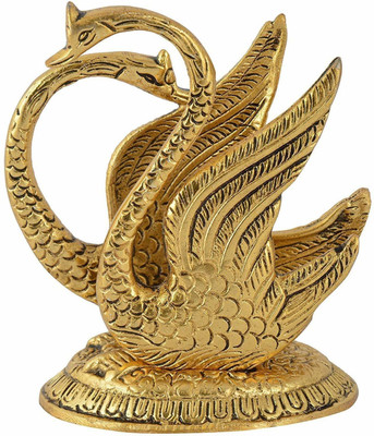 TINUMS 1 Compartments BRASS Metal Decorative Golden Swan Duck Shape Napkin, Tissue Paper(GOLDEN)