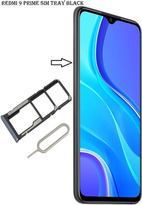 WowMax Sim Card Tray(Compatible With Redmi 9 Prime, BLACK)
