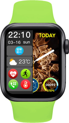 Time Up BT Music,Call,WaterProof Fitness&Health Smartwatch(Green Strap, M)