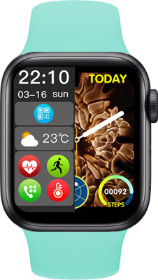 Time Up BT Music,Call,WaterProof Fitness&Health Smartwatch(Teal Green Strap, M)