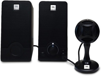 JBL Commercial with microphone 2.5 W Laptop/Desktop Speaker(Black, Stereo Channel)