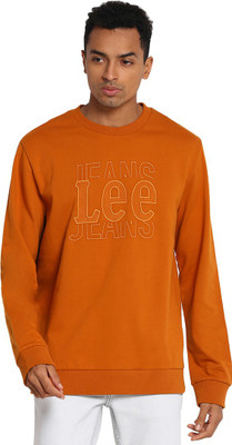 LEE Full Sleeve Embroidered Men Sweatshirt