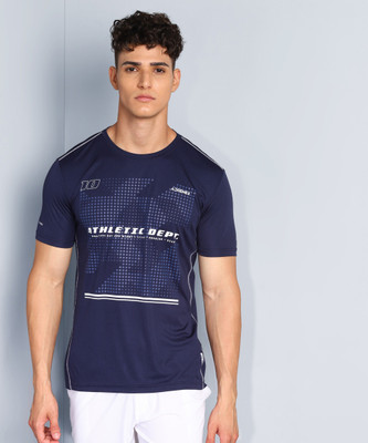 adrenex printed men round neck dark 