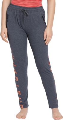 Lyra Printed Women Grey Track Pants