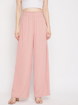 Berrylush Women Pink Trousers