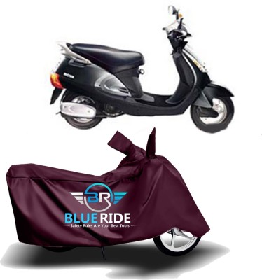 BLUERIDE Two Wheeler Cover for Kinetic(Nova EX, Maroon)