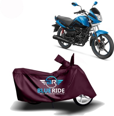 BLUERIDE Two Wheeler Cover for Hero(Splendor I Smart, Maroon)