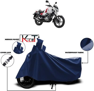 KEDIT Waterproof Two Wheeler Cover for Bajaj(V12, Blue)