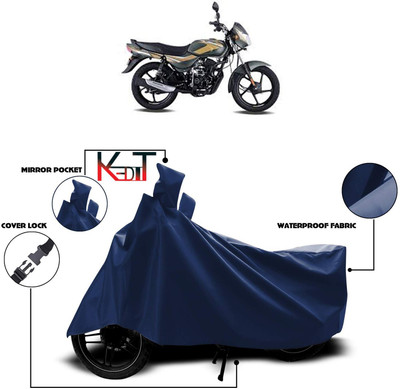 KEDIT Waterproof Two Wheeler Cover for Bajaj(CT100, Blue)
