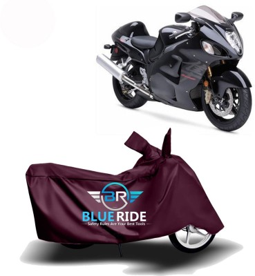 BLUERIDE Two Wheeler Cover for Suzuki(GSX R1300 Hayabusa, Maroon)