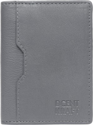 DCENT KRAFT Men & Women Casual, Ethnic, Evening/Party, Trendy Grey Genuine Leather Card Holder(7 Card Slots)