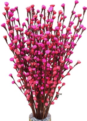 fab n Style Handmade multicolour mini rose Red, Pink Wild Flower, Rose Artificial Flower(30 inch, Pack of 1, Flower Bunch)