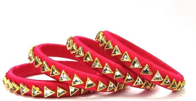 Aashirwad Creations Plastic Pearl Bangle Set(Pack of 4)
