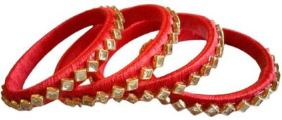 Aashirwad Creations Plastic Pearl Bangle Set(Pack of 4)