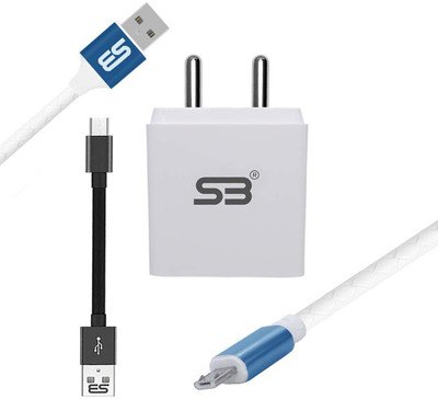 shopbucket 18 W 3.1 A Wall Charger for Mobile with Detachable Cable(White, Cable Included)