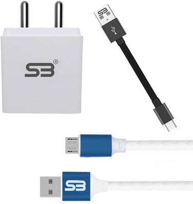 shopbucket 18 W 3.1 A Wall Charger for Mobile with Detachable Cable(White, Cable Included)