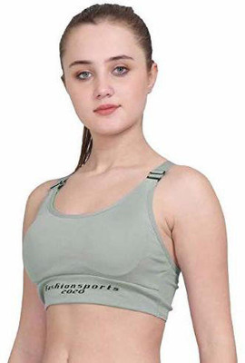 ChiYa Women Sports Lightly Padded Bra(Green)