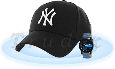 TRUDIX Solid, Self Design Sports/Regular Cap Cap(Pack of 2)
