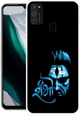 ROCKPRINT Back Cover for Samsung Galaxy M30s(Black, Blue, Grip Case, Silicon, Pack of: 1)