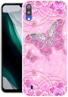 BLUEBUG Back Cover for Samsung Galaxy M10(Pink, Grip Case, Silicon, Pack of: 1)