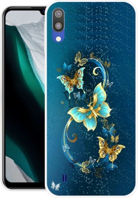 ROSSY Back Cover for Samsung Galaxy M10(Blue, Grip Case, Silicon, Pack of: 1)