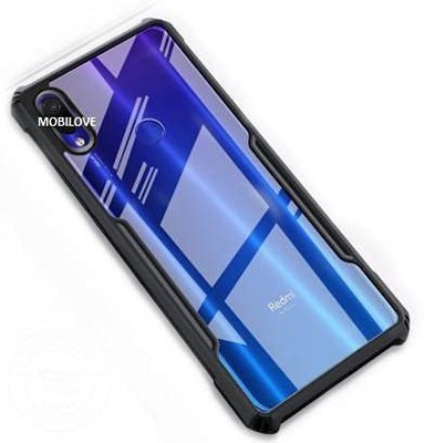 MOBILOVE Back Cover for Mi Redmi Note 7 / Note 7s / Note 7 Pro | Four Corner Hybrid Soft Gel TPU Bumper Back Case(Black, Rugged Armor, Pack of: 1)
