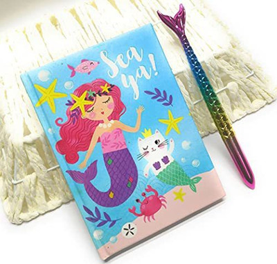 AMANVANI mermaid A5 Diary ruled 60 Pages(Multicolor, Pack of 2)