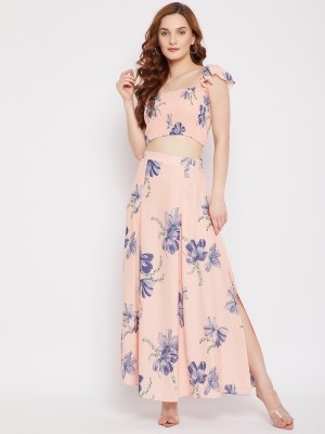 Berrylush Women Co-ords Pink, Blue Dress