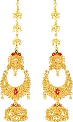 VIGHNAHARTA Vighnaharta Traditional wear Gold Plated Screw back alloy Kanchain Earring for Women and Girls ( Pack of 1 pair Kanchain Earring) {VFJ1371ERG} Alloy Jhumki Earring