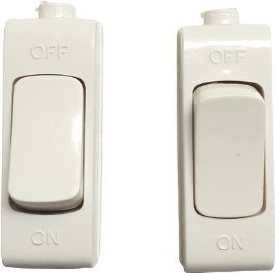 Klick electrical industries HANGING BED SWITCH 6 A ( NON MODULAR) | BED SWITCH FOR HOME OFFICE GARDEN ETC | HEAVY DUTY POLYCARBONATE 6 A One Way Electrical Switch(Pack of 2 Number of Switches - 2)