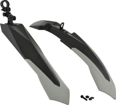 Dark Horse Bicycle Dual Tone Front & Rear Mudguard Clip-on Front & Rear Fender(Grey)