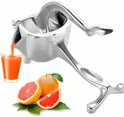 Bonobos Aluminium Manual Press Fruit Juicer Hand Juicer(Silver)