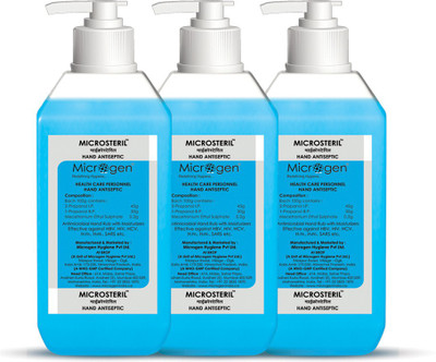 Microgen mi_steril_500_3 Hand Rub Bottle + Dispenser(3 x 166.67 ml)