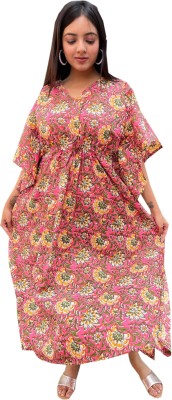 SHIVANYA HANDICRAFTS Printed Pure Cotton Women Kaftan