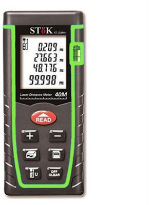 Stok ST-LDM40 - (0.05 to 40 meters)Laser Rangefinder/ Distance Measuring Meter Non-magnetic Engineer's Precision Level(16 cm)