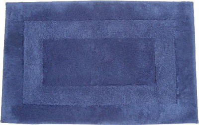 VP Creation Microfiber Floor Mat(Navy Blue, Large)