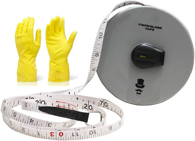 Mass Pro 30M Glass Fibre Measuring Tape Measuring Tape Retractable Flexible Ruler Metric Gauge Measuring Tools Measurement Tape(30 m)