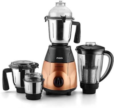 MarQ By Flipkart Colossus KitchenPro 1000 W Juicer Mixer Grinder (4 Jars, Copper, Black)