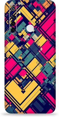 LAMHA Realme Narzo 10 Mobile Skin(Ultra Super Pattern Lines Skin With High Matte Finish., Pattern Lines)