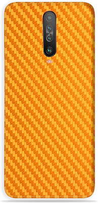 LAMHA Poco X2 Mobile Skin(Ultra Super Carbon Fiber Golden Skin With High Mattte Finish.)