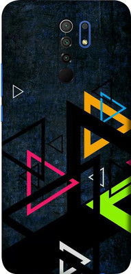 BUGGU POCO M2, poco m2 Mobile Skin(Ultra Super Black Triangle Skin With High Matte Finish., Mobile Skin (Back+Side+Camera))