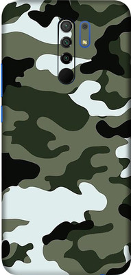 TJ CREATION POCO M2, poco m2 Mobile Skin(Ultra Super Camouflage Winter Skin With High Matte Finishh., Mobile Skin (Back+Side+Camera))