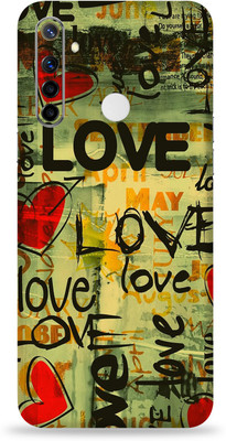 LAMHA Realme Narzo 10 Mobile Skin(Ultra Super Love Text Skin With High Matte Finish.)
