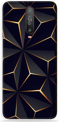 LAMHA Poco X2, POCO X2 Mobile Skin(Ultra Super Black Abstract Shape With High Mattte Finish.)